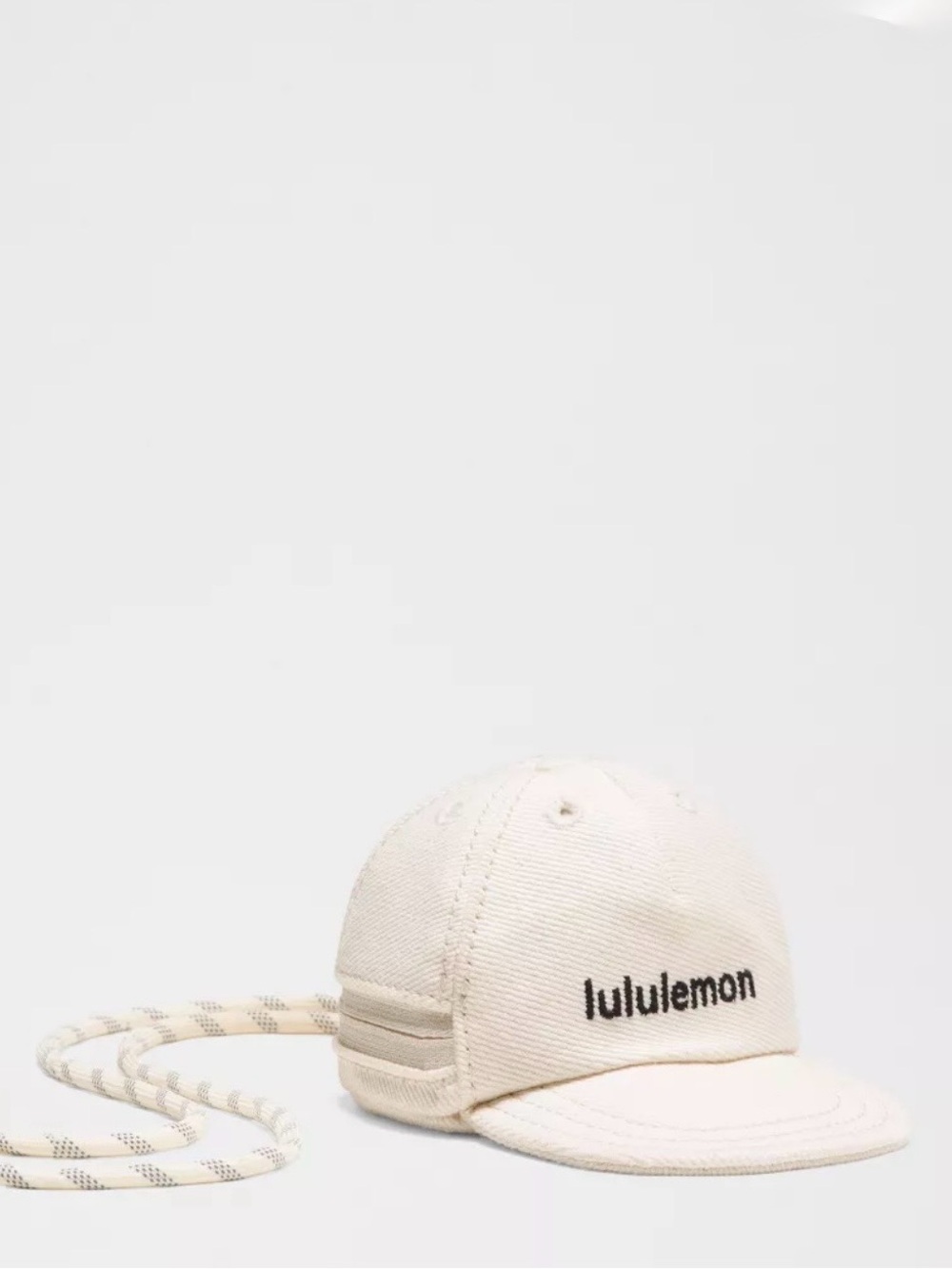 Lululemon Ball Cap Nano Lanyard *NWT Natural/Black